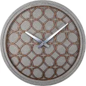 Nextime Concreto Love – Wandklok – 39.5 cm – Polyresin/Hout – Grijs