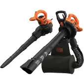 Black & Decker BEBLV290-QS - Elektrische Bladblazer - 2900W - 3-in-1 - Inclusief Rugzak