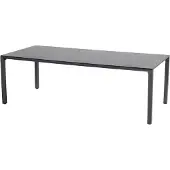 Hartman Victorio alu table tafel 220x100 Donker Grijs