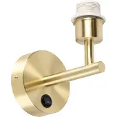 QAZQA Moderne wandlamp goud 1-lichts met schakelaar - Combi