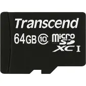 Transcend microSDXC 64GB Class 10 300x + SD Adapter