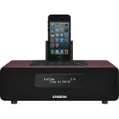 Sangean DDR-38, cabinet radio, BT, LT dock, DAB+, rood