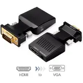 HaverCo HDMI female naar VGA male converter 1080P + Jack aansluiting