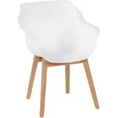 Hartman Tuinstoel Hartman Sophie Armchair Teak Royal White Natural (set van 2)