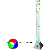 JUST LIGHT AVA Leuchten Direkt, waterkolom, staal, 12 LED's, 0,06W, RGBK, binnenverlichting, IP20