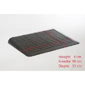 Roege international Drempelhulp 4 cm zwart 310 mm x 900 mm