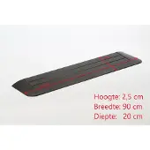 Roege international Drempelhulp 2,5 cm zwart 200 mm x 900 mm
