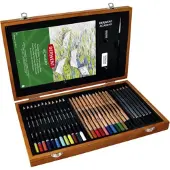 Derwent Schetspotloden Aquarelverf Notitieblok Schilderset 35 Eenheden