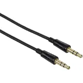Hama Audiokabel, 3.5-mm-jack stekker, stereo, 1.5m, zwart