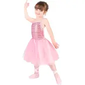 Vegaoo Roze ballet danseres kostuum voor meisjes