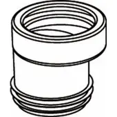 Wisa closetafvoerverbinder nr.7 excentrisch sprong 20mm Wit