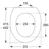 Pressalit Objecta polygiene closetzitting met deksel Wit