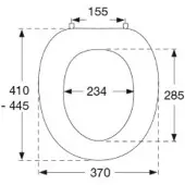 Pressalit Objecta/Projecta/Projecta plus polygiene closetzitting zonder deksel Wit