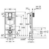GROHE Rapid SL wc-element frontbediening odeur