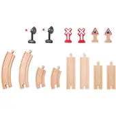 Hape houten mechanische seinen en sporen