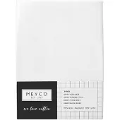Meyco katoenen hoeslaken wieg 40x80/90 cm wit (set van 2) Wit