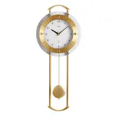AMS Wandklok AMS Geelgoudkleur | one size Wit