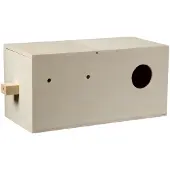 Fauna Broedkastje Agaporniden Opening 50 Mm - Vogelbroedbenodigheden - 29.5x14.5x14.5 cm Houtkleur