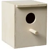 Fauna Broedkastje Exoten Opening 32 Mm - Vogelbroedbenodigheden - 10.5x11x13.5 cm Houtkleur