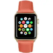 dbramante1928 Madrid Apple Watch 38mm Leren Horlogeband Roze