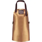 Witloft damesschort Medium leer goudkleurig/donkerbruin