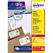 Avery Zweckform AVERY ultragrip Verzendetiketten L7166-100 Permanent klevend A4 Wit 99,1 x 93,1 mm 100 Vellen à 6 Etiketten