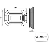 Hella Pinkl.LED achter 12-24V hor/ver li/re