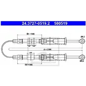 Ate Handremkabel 24.3727-0519.2 ATE voor o.a. AUTOBIANCHI, FIAT, LANCIA