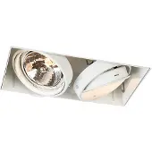 QAZQA Inbouwspot wit kantelbaar en draaibaar G53 AR111 Trimless 2-lichts - Oneon