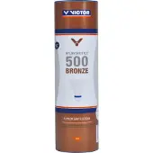 Victorio & Lucchino Badminton Shuttle Victor Nylon 500 Medium White (Koker van 6)