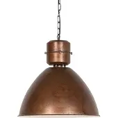 QAZQA Industriële hanglamp roestbruin - Flynn