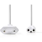 Nedis Voedingskabel | Eurostekker - IEC-320-C7 | 5,0 m | Wit Nedis