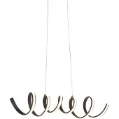 QAZQA Design hanglamp zwart dimbaar incl. LED groot - Twisted