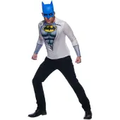 Vegaoo Batman t-shirt met blauw masker voor volwassenen