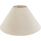 QAZQA Stoffen lampenkap beige rond schuin 50/17,5/25