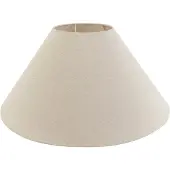 QAZQA Stoffen lampenkap beige rond schuin 55/19/26
