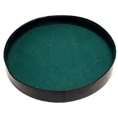 HOT Games dobbelpiste zwart vinyl dobbelsteen accessoire 26cm.