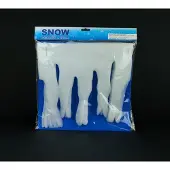 Coenbakker 5 stuks Ijspegelrand 200x32cm/brandvertragend/polyester/polybag Snow