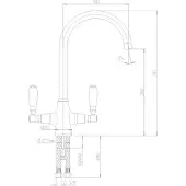 Lavanto Keukenkraan Lavanto Twin Chroom