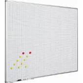 Smit Visual Whiteboard met ruitmotief 2x2- 60x90 cm