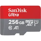 SanDisk microSDXC Ultra 256GB 100MB/s CL10 A1 + SD adapter