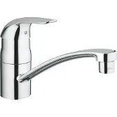 GROHE Euroeco keukenkraan met lage uitloop chroom