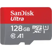 SanDisk microSDXC Ultra 128GB 100MB/s CL10 A1 + SD adapter