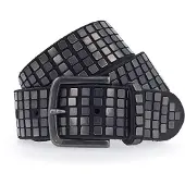 B.belt Quinn Studded Riem Leer 95 cm zwart