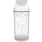 Twistshake TWIST SHAKE rietjesfles rietjesbeker 360 ml 6+ maanden pastel wit