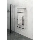 Sapho Industrial handdoekrek hangend 115x60cm mat zwart