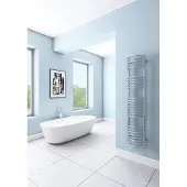 Eastbrook Mezzo Tondo design radiator 160x32cm Chroom 574 watt