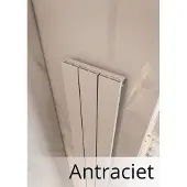 Eastbrook Charlton verticale aluminium radiator 180x28cm Antraciet 865 watt