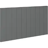 Eastbrook Vesima horizontale aluminium verwarming 60x100,3cm Antraciet 1320 watt