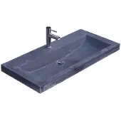 Lambini Designs Novara compacte wastafel natuursteen 80cm met kraangat